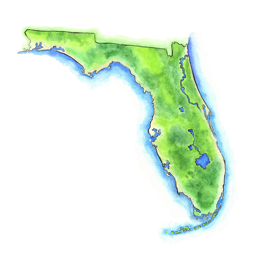 Boca Raton, Florida Map Art Print – Gooseberry Designs
