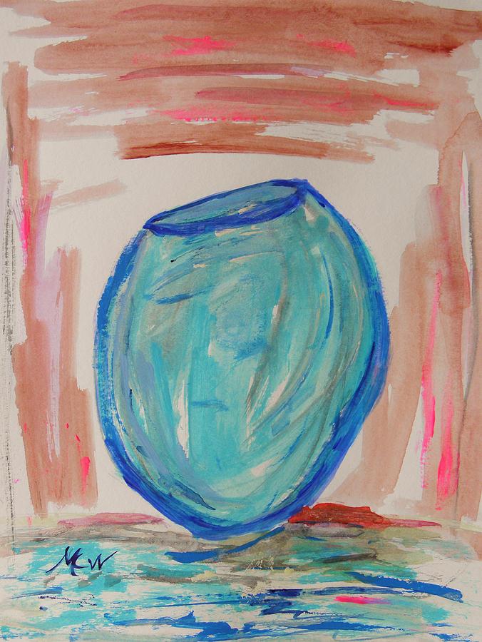 Hand Thrown Painting by Mary Carol Williams