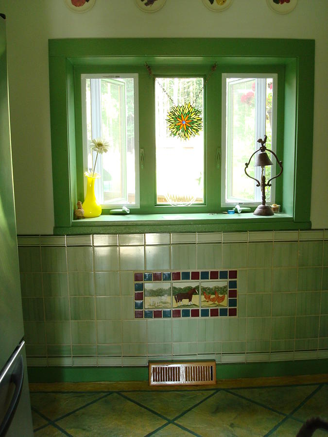 Mosaic Tile Ceramic Art - Hand tiled wall by Robin Miklatek Mosaic Tile Ceramic Art - Hand tiled wall by Robin Miklatek