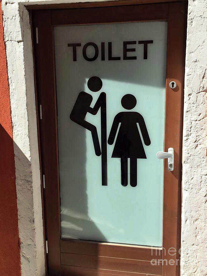 Toilet Sign Photograph