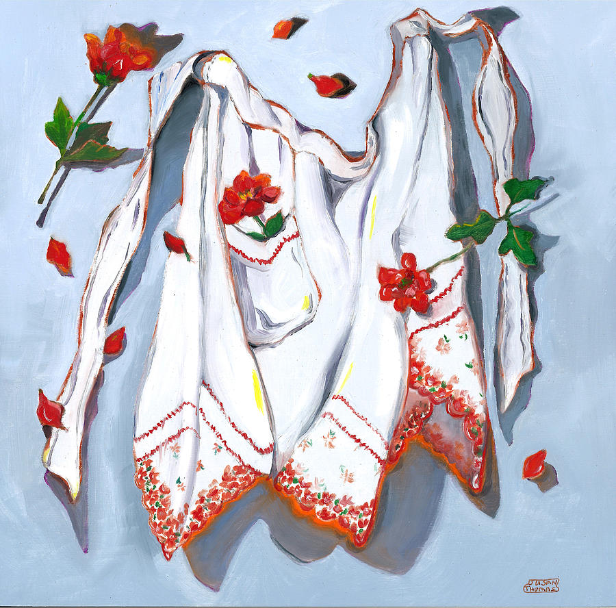 Handkerchief Apron Painting by Susan Thomas