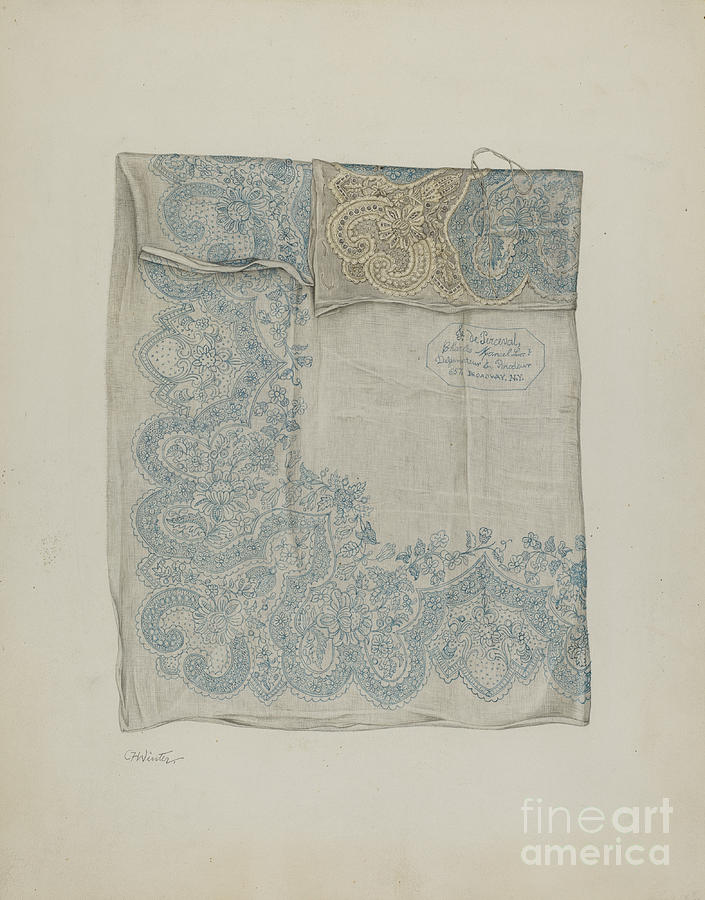 Handkerchief Drawing by Charlotte Winter Pixels