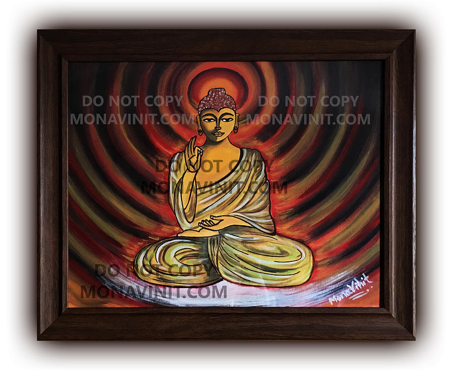 acrylic paintings of buddha