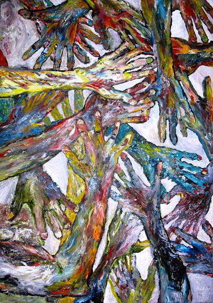 Hands for blessing Painting by Matthew Becker - Fine Art America