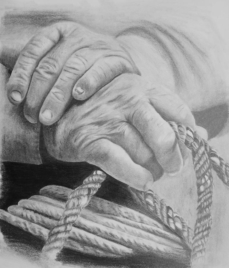 Animal Drawing - Hands of the Master by Duane Isaacson