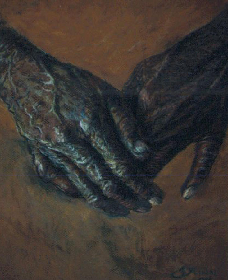 Hands Pastel - Hands of Time by Tommy  Winn