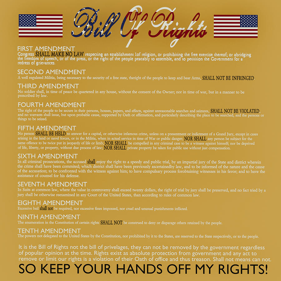 Hands off my rights Digital Art by James Smullins