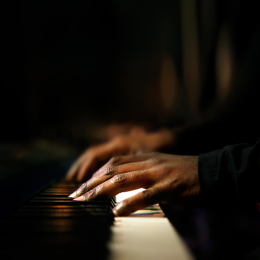 Hands Playing Piano Close-up Photograph by Johan Swanepoel