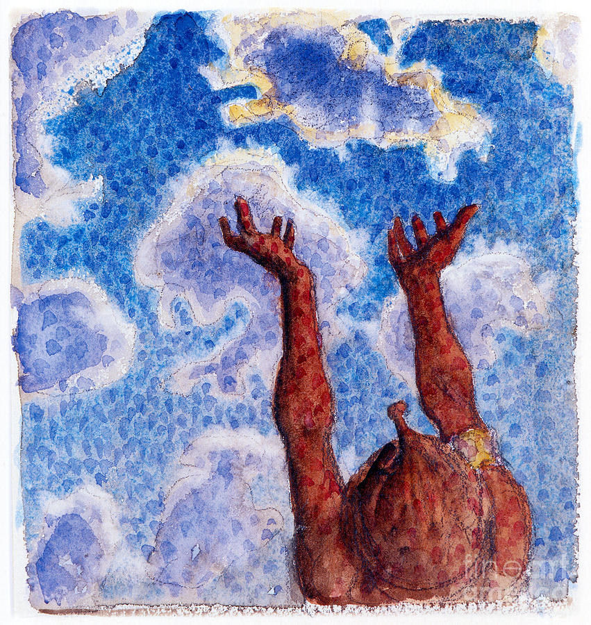 Hands up Painting by Celestial Images