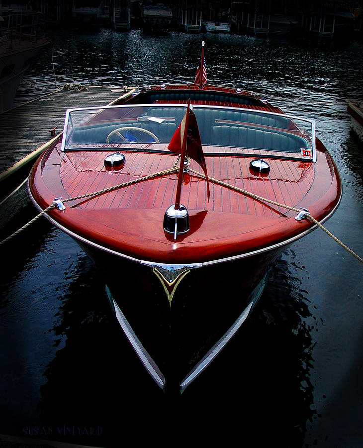 Handsome Wooden Boat Photograph by Susan Vineyard