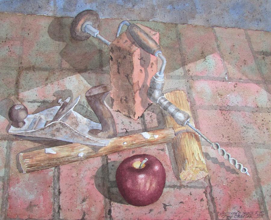 Handymans Snack Painting by Tony Caviston