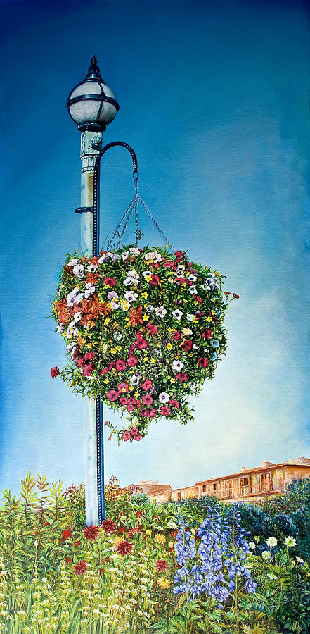 Hanging Basket Painting by Michelangelo Rossi