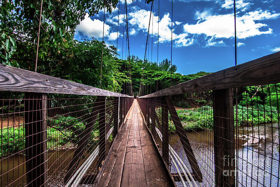 Hanging Bridge Hanapepe Kauai Photograph by Blake Webster