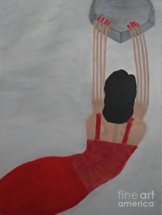 Hanging On A Prayer Painting by Catalina Walker