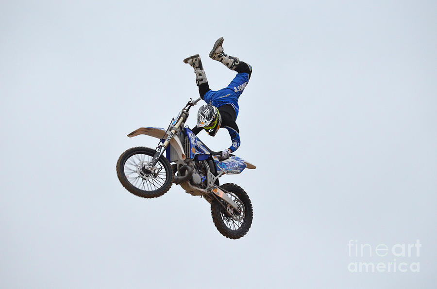 Hanging on Motocross Photograph by DejaVu Designs