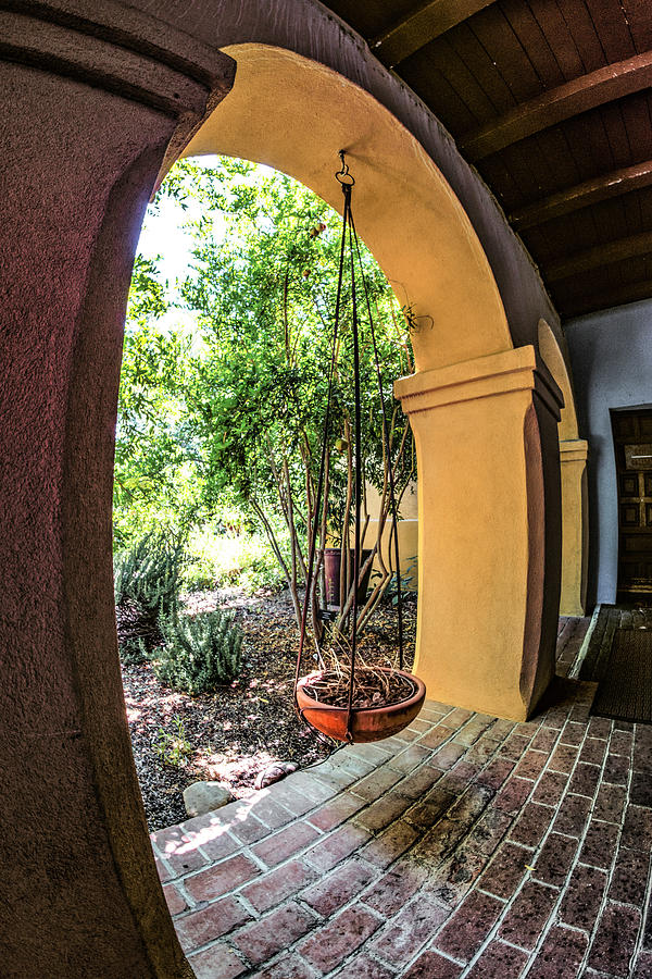Hanging Pot, Visitors Center, Mission San Jose de Tumacacori Photograph by Michael Newberry