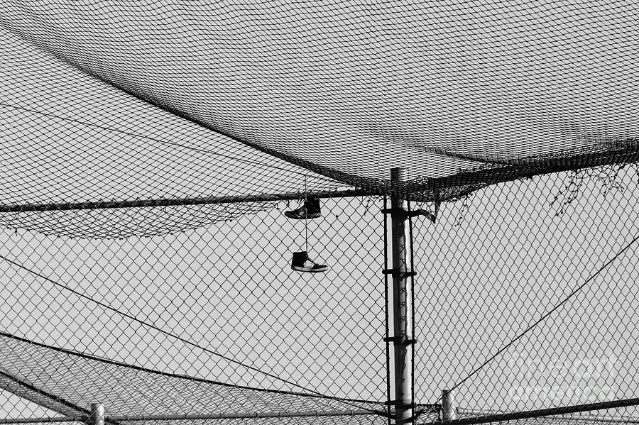 Hanging Sneakers Photograph by Leah McPhail