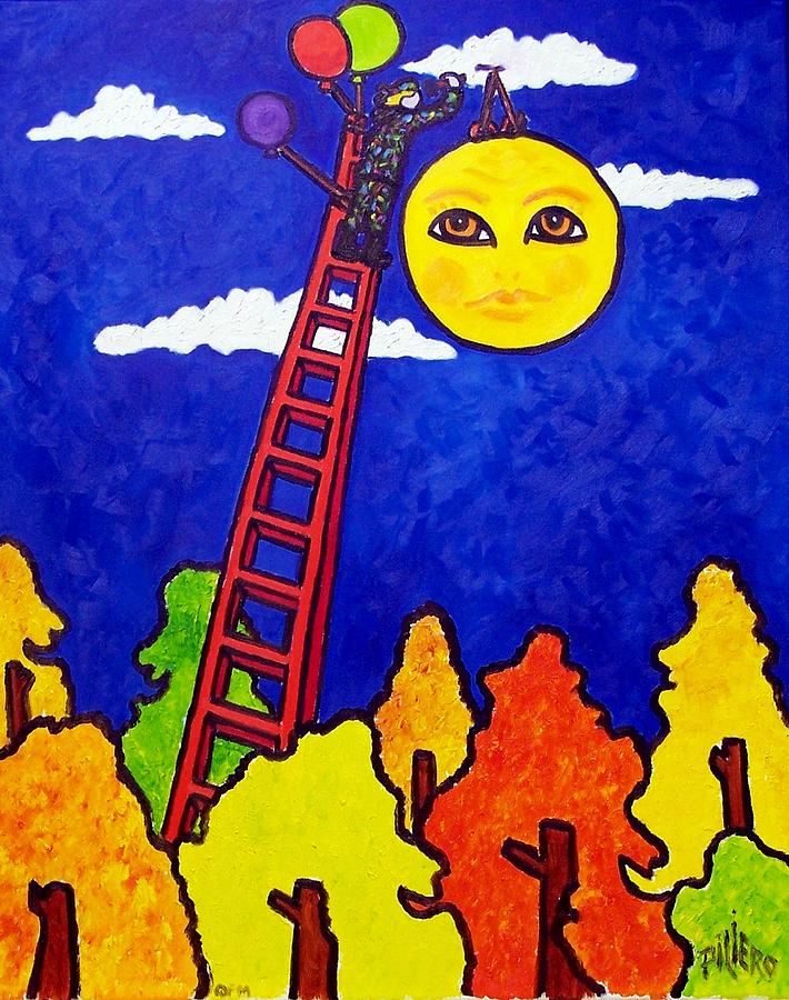 Hanging the Sun Painting by Nick Piliero