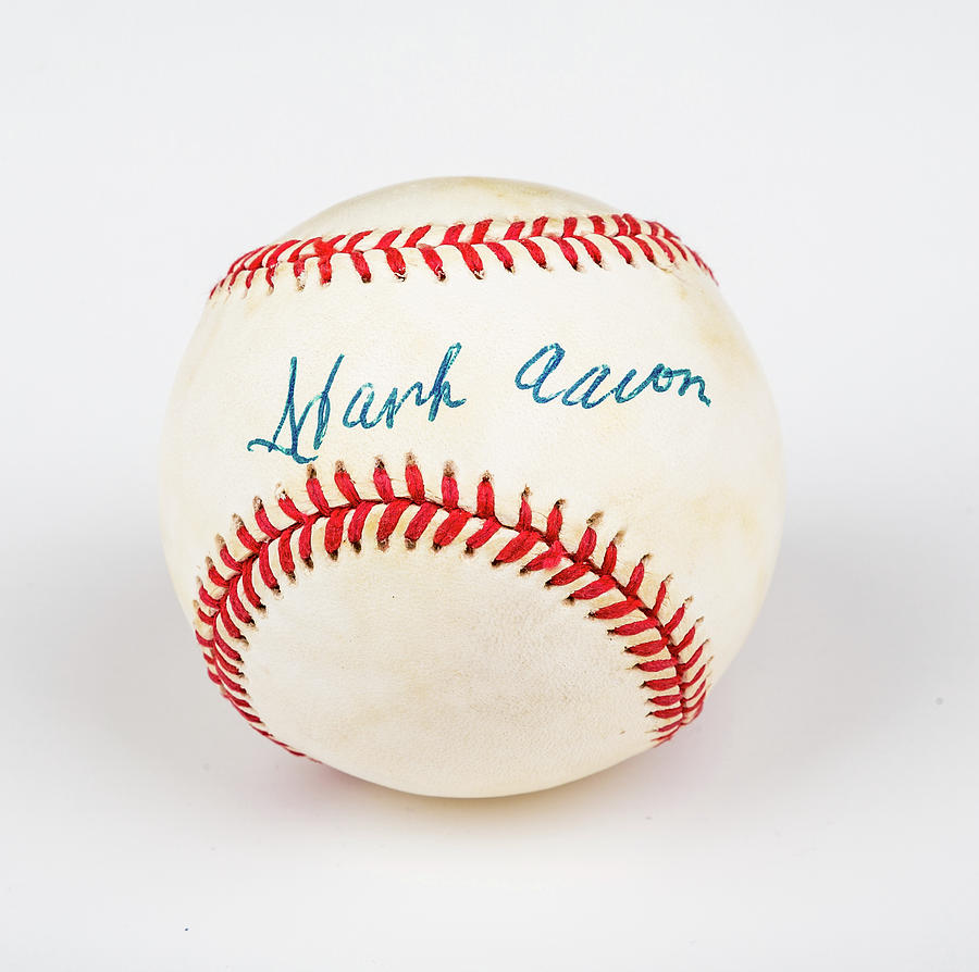 Hank Aaron Baseball Photograph by Darryl Brooks