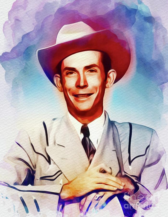 Hank Williams, Country Music Legend Painting by Esoterica Art Agency