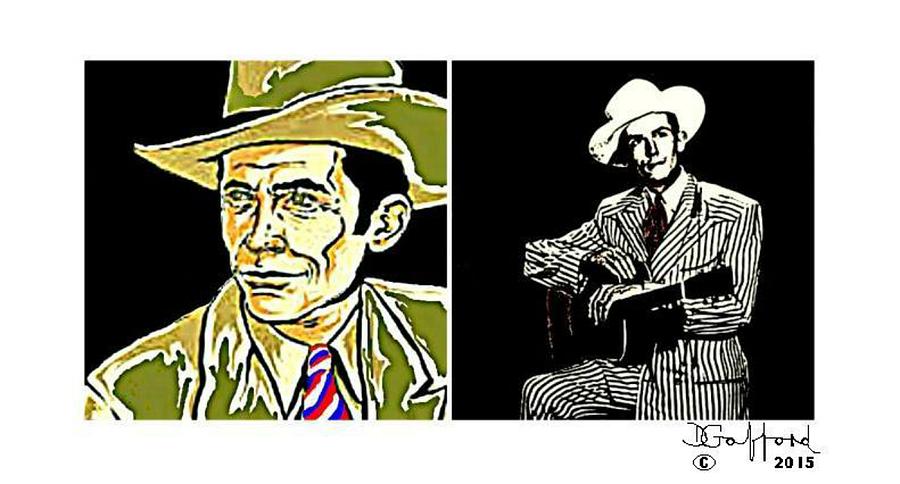 Musician Painting - Hank Williams by Dave Gafford