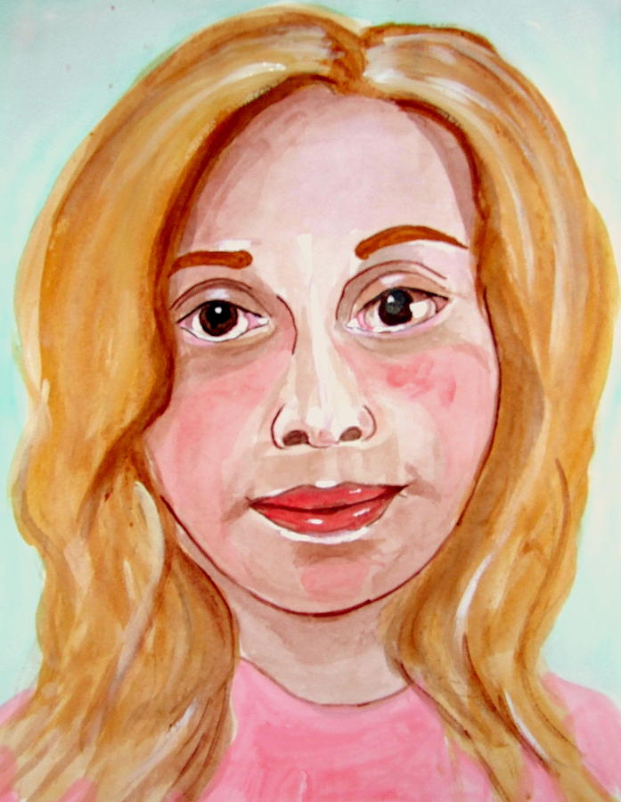 Hanna  Ma Petite Fille Painting by Rusty Gladdish