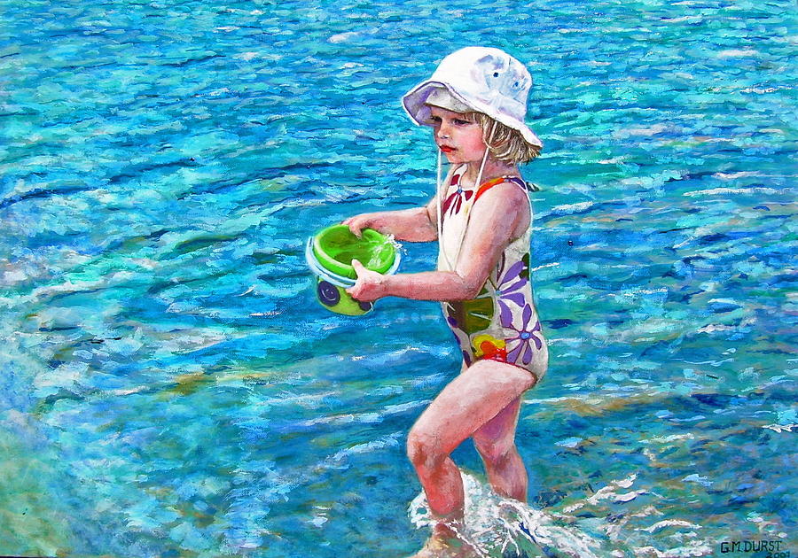 Impressionism Painting - Hannah by the Sea by Michael Durst