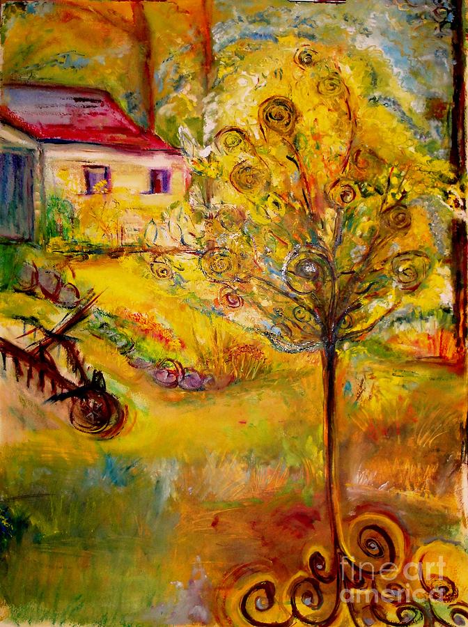 Hannahs Magical Wish Granting Tree Painting by Helena Bebirian