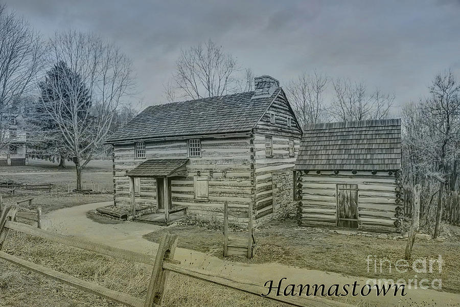 Hannastown Log Cabin One Digital Art