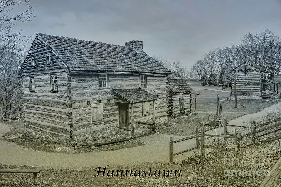 Hannastown Log Cabin Two Digital Art by Randy Steele