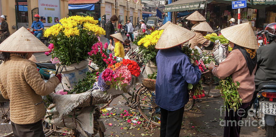 Hanoi Flowers 05  Photograph by Rick Piper Photography