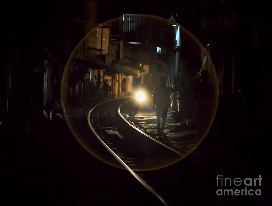 Hanoi Glow Circle  Photograph by Chuck Kuhn