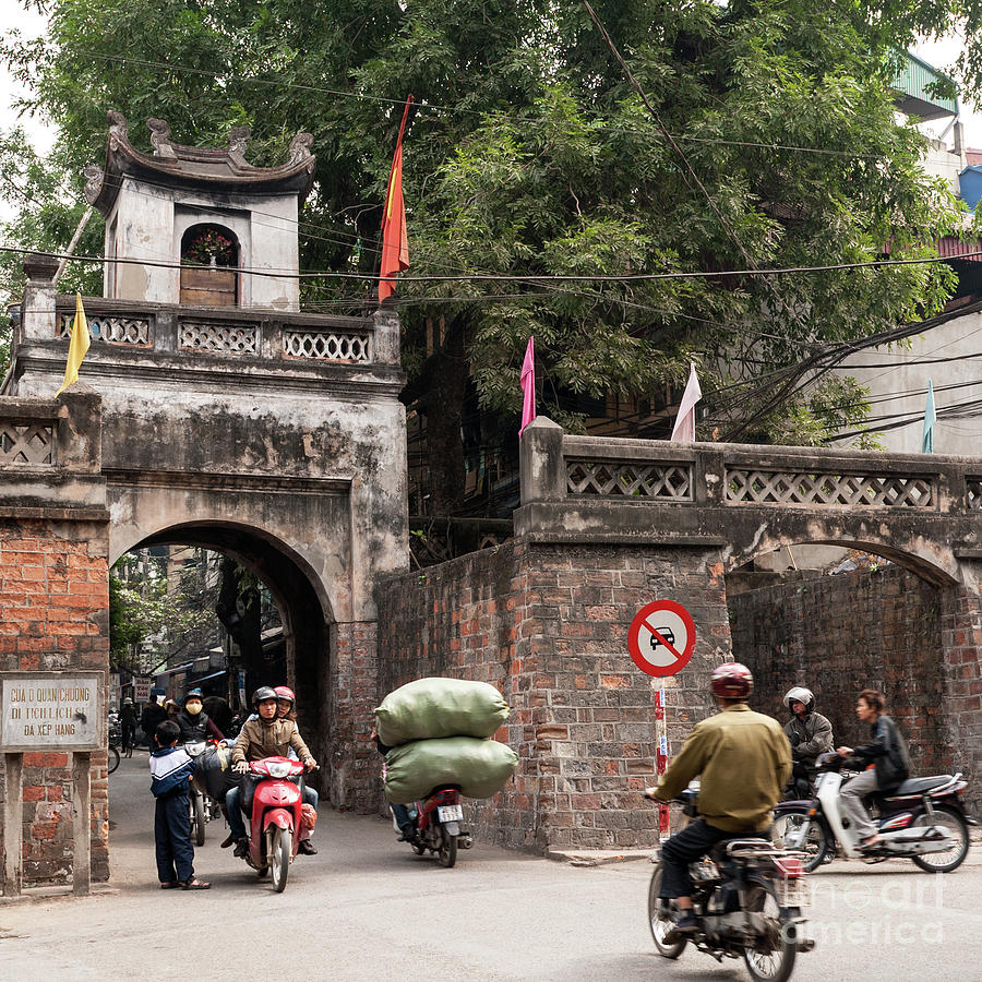 Architecture Photograph - Hanoi Old East Gate 02  by Rick Piper Photography