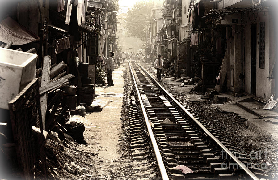Hanoi Tracks Housing Streets  Photograph by Chuck Kuhn