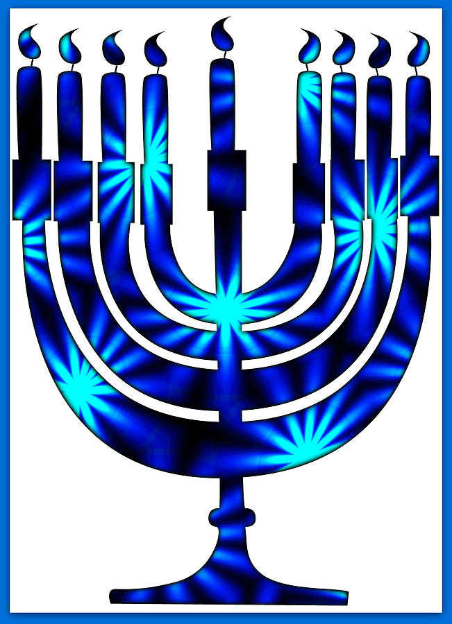 Hanukkah Card II Digital Art by Aurelio Zucco