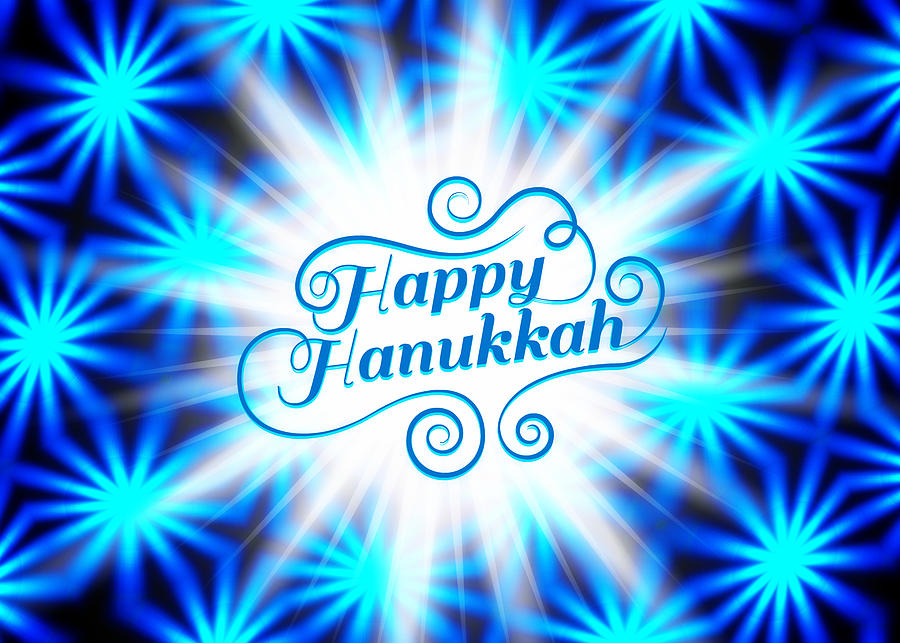 Hanukkah Greeting Card IV Digital Art by Aurelio Zucco