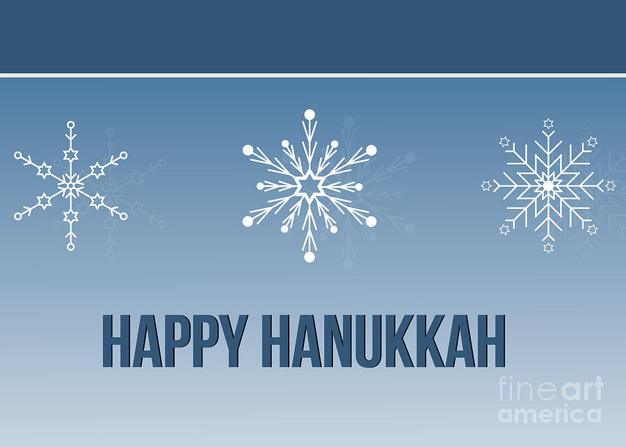 Hanukkah Digital Art - Hanukkah Star Flakes by JH Designs
