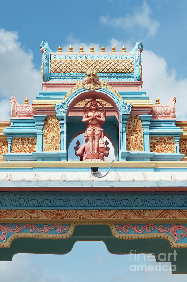 Hanuman Archway Puttaparthi Photograph by Tim Gainey