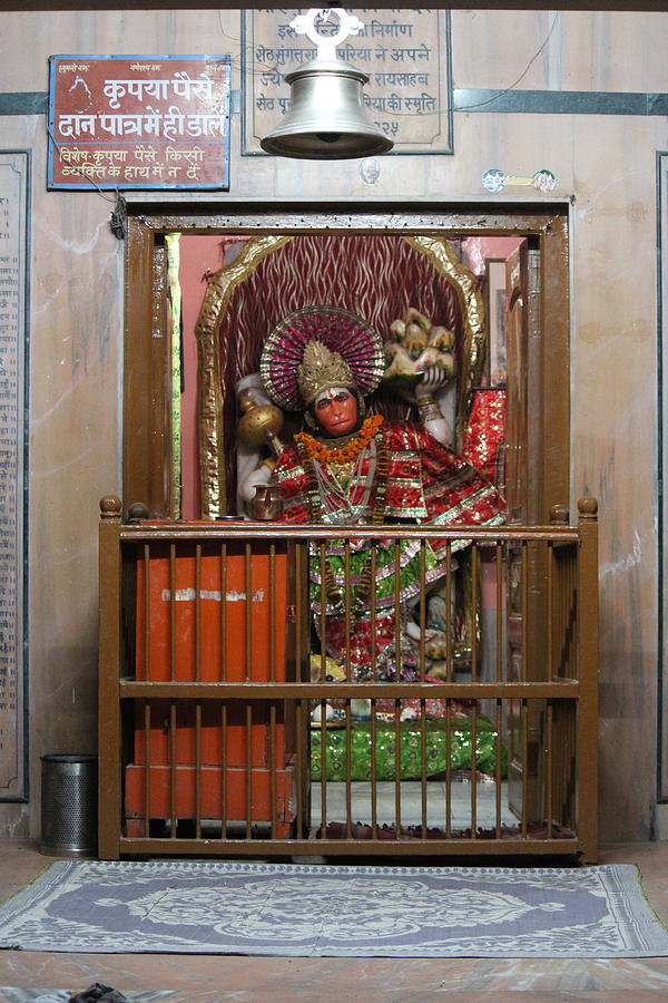 Hanuman Ji, Neem Karoli Baba Ashram, Vrindavan Photograph by Jennifer Mazzucco