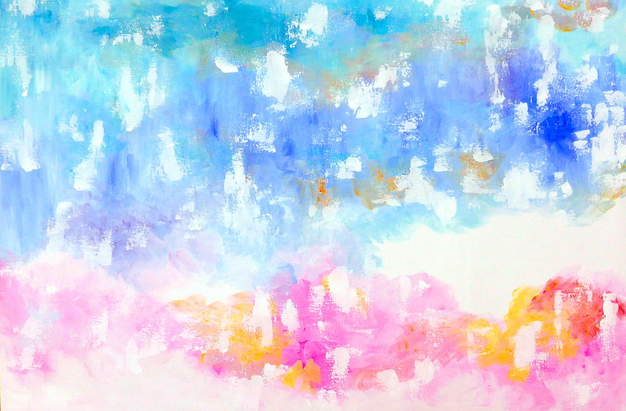 Abstract Painting - Happiness Has Arrived by Cathy Jacobs