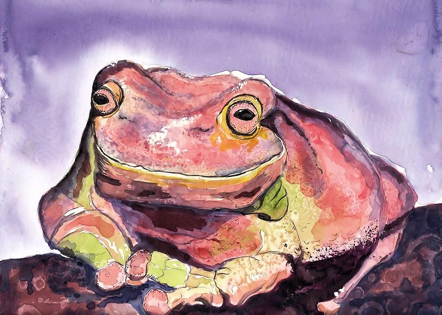 Happiness is a Frog Painting by Myrna Migala - Fine Art America