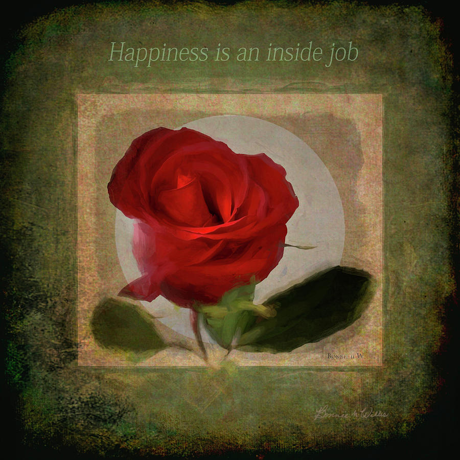 Happiness Is Digital Art by Bonnie Willis