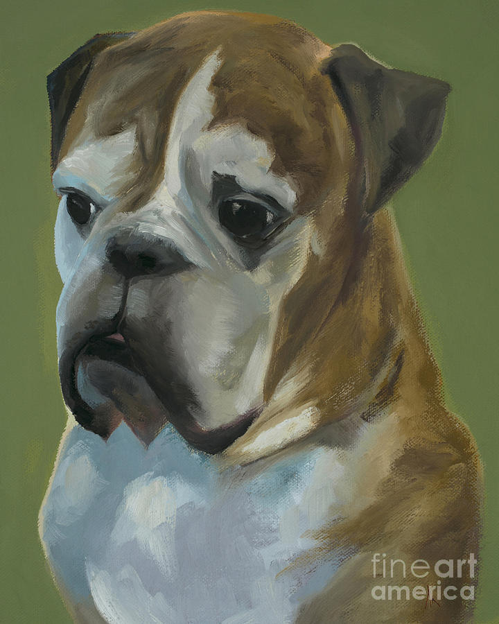 Portrait Painting - Happiness is... Brodie by Alyson Kinkade