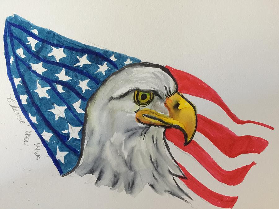 Happy 4th of July Painting by Charme Curtin
