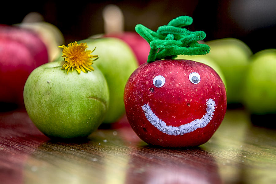 Happy Apples Digital Art by John Haldane