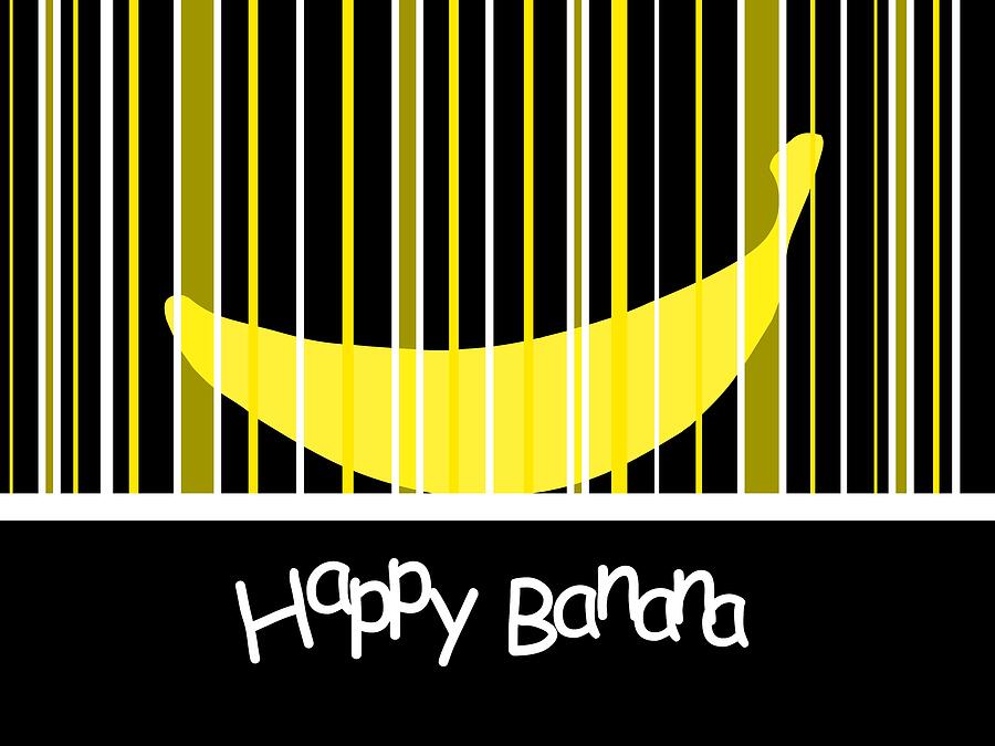 Happy Banana Digital Art by Kathleen Sartoris