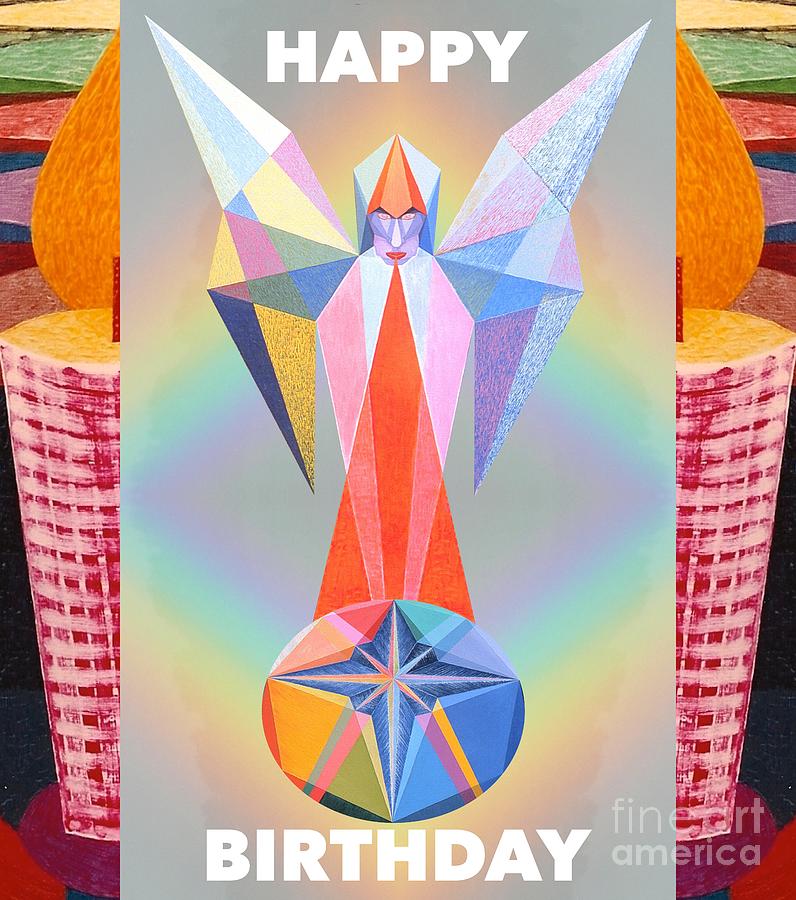 Wishes Painting - Happy Birthday - Candle 2 by Michael Bellon Wishes Painting - Happy Birthday - Candle 2 by Michael Bellon