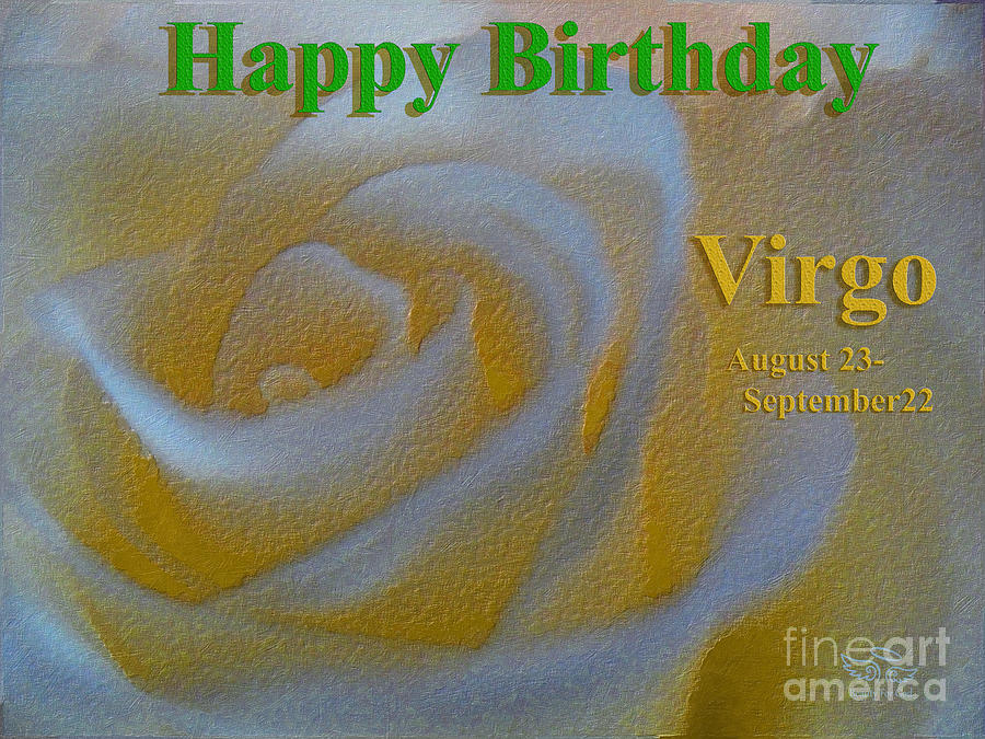Virgo Photograph - Happy Birthday Virgo by Beauty For God