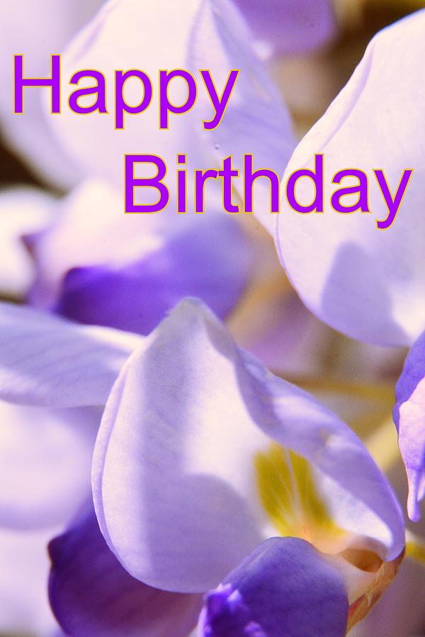 Happy Birthday Wisteria Photograph by Lisa Wooten