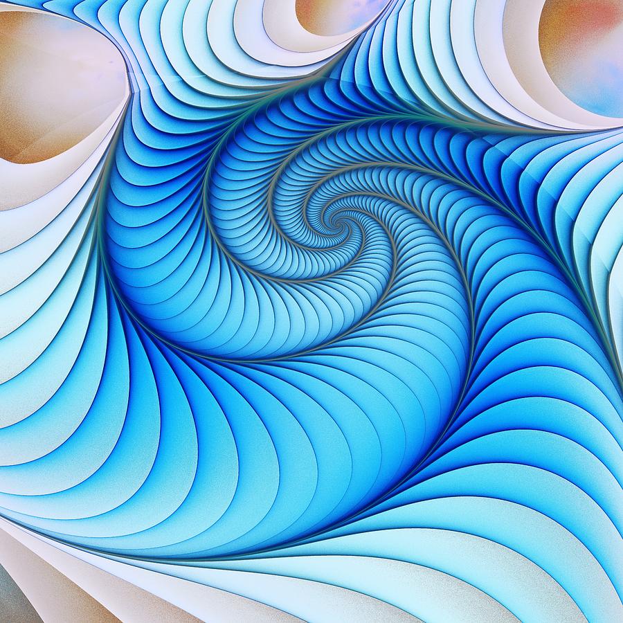 Magic Digital Art - Happy Blue by Anastasiya Malakhova